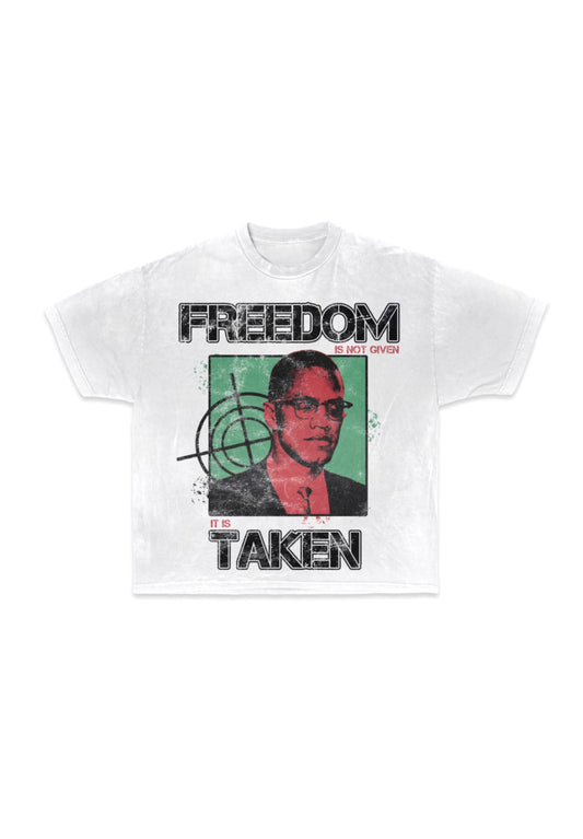Malcolm X "Freedom Is Taken" Short Sleeve
